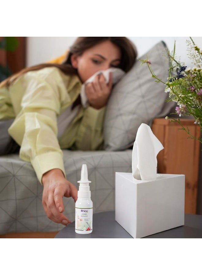 Rhino Forte Hypertonic Nasal Spray 30ml – Saline Solution with Mint & Aloe Vera, Fast Nasal Congestion Relief, Easier Breathing & Long-Lasting Effect - Image 2